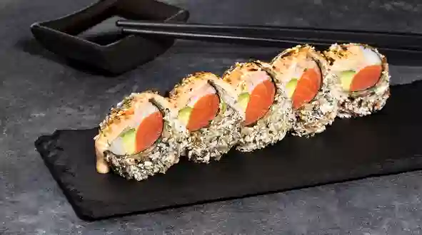 Блюдо Темпура ролл с лососем меню SUSHI MASTER UA Темпура ролл с лососем меню SUSHI MASTER UA